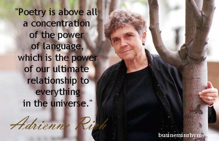 Baltimore, MD--October 14--Poet Adrienne Rich, she is a prominent poet bron in Baltimore.  She will be doing a reading in Waverly Saturday night.